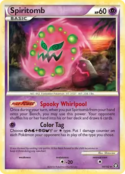 Spiritomb Holo Pokemon card from Triumphant