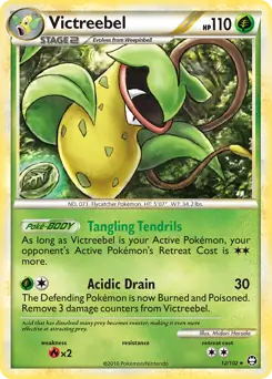 Victreebel Holo Pokemon card from Triumphant