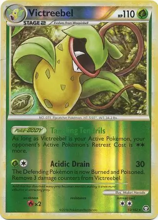 Victreebel Reverse Holo Pokemon card from Triumphant
