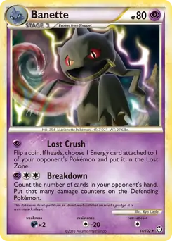 Banette Pokemon card from Triumphant