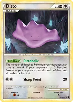 Ditto Pokemon card from Triumphant