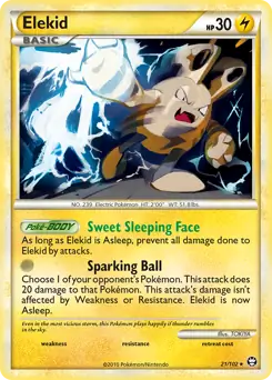 Elekid Pokemon card from Triumphant