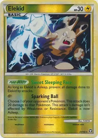 Elekid Reverse Holo Pokemon card from Triumphant