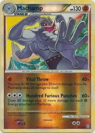 Machamp Reverse Holo Pokemon card from Triumphant