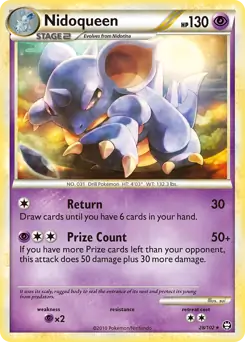 Nidoqueen Pokemon card from Triumphant