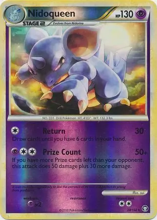 Nidoqueen Reverse Holo Pokemon card from Triumphant