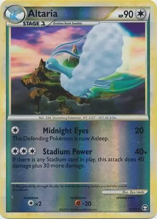 Altaria Reverse Holo Pokemon card from Triumphant