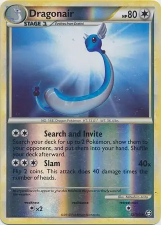 Dragonair Reverse Holo Pokemon card from Triumphant