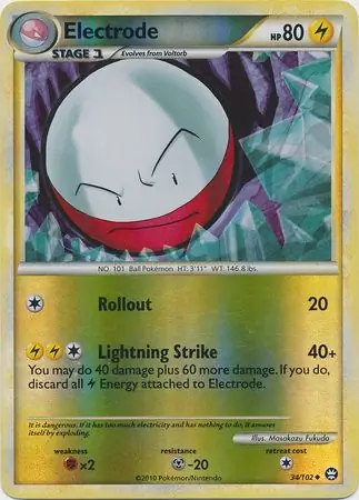 Electrode Reverse Holo Pokemon card from Triumphant