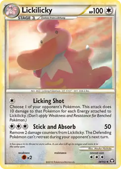 Lickilicky Pokemon card from Triumphant