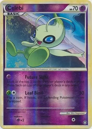 Celebi Reverse Holo Pokemon card from Triumphant