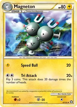 Magneton Pokemon card from Triumphant