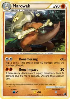 Marowak Pokemon card from Triumphant