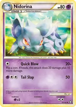 Nidorina Pokemon card from Triumphant