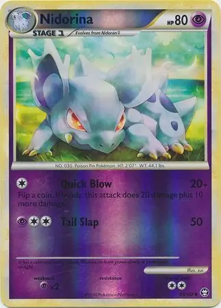 Nidorina Reverse Holo Pokemon card from Triumphant