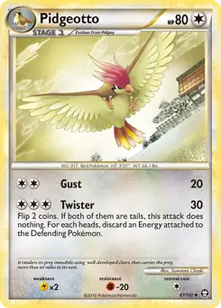 Pidgeotto Pokemon card from Triumphant