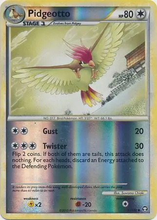Pidgeotto Reverse Holo Pokemon card from Triumphant