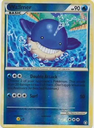 Wailmer Reverse Holo Pokemon card from Triumphant