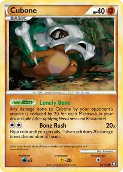 Cubone Pokemon card from Triumphant