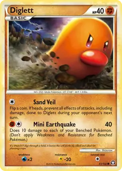 Diglett Pokemon card from Triumphant
