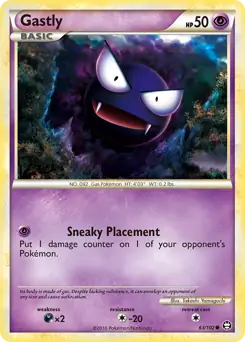 Gastly Pokemon card from Triumphant