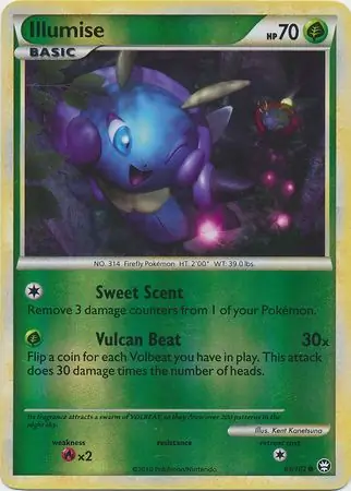 Illumise Reverse Holo Pokemon card from Triumphant