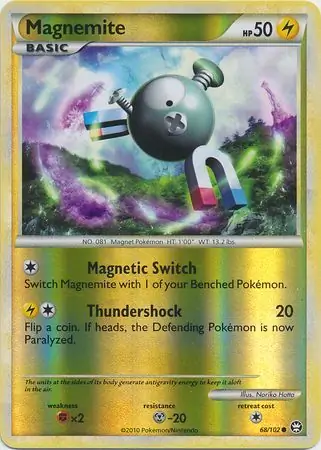 Magnemite Reverse Holo Pokemon card from Triumphant