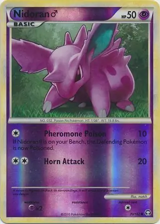Nidoran M Reverse Holo Pokemon card from Triumphant