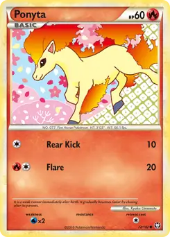 Ponyta Pokemon card from Triumphant