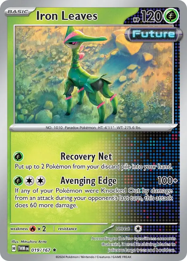 Iron Leaves Pokemon card from Twilight Masquerade