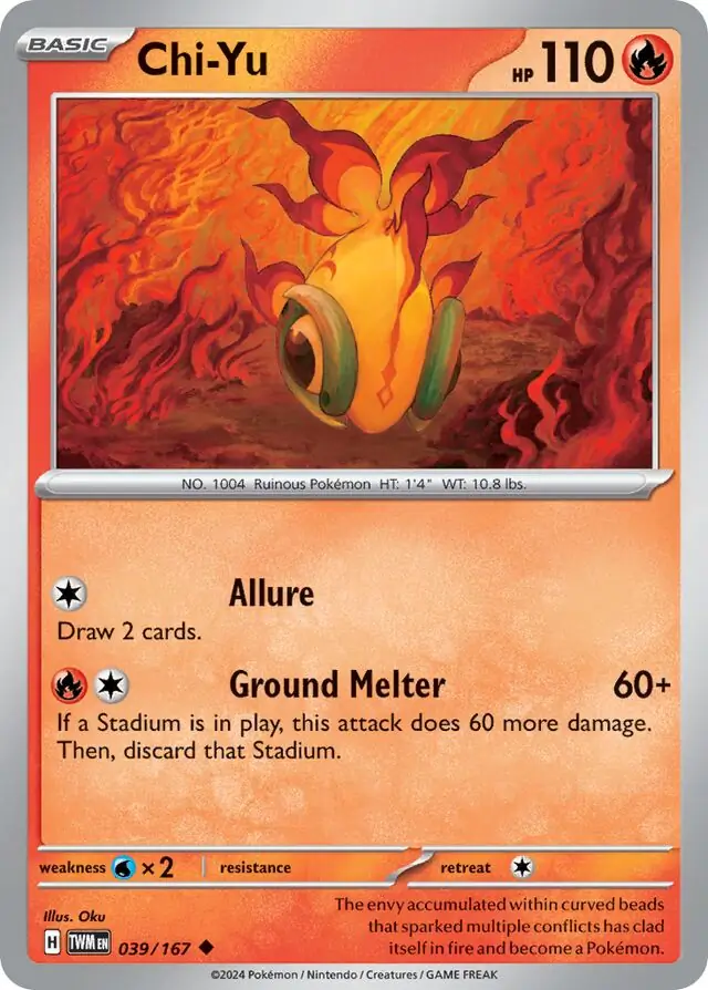 Chi-Yu Pokemon card from Twilight Masquerade