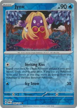 Jynx Reverse Holo Pokemon card from Twilight Masquerade