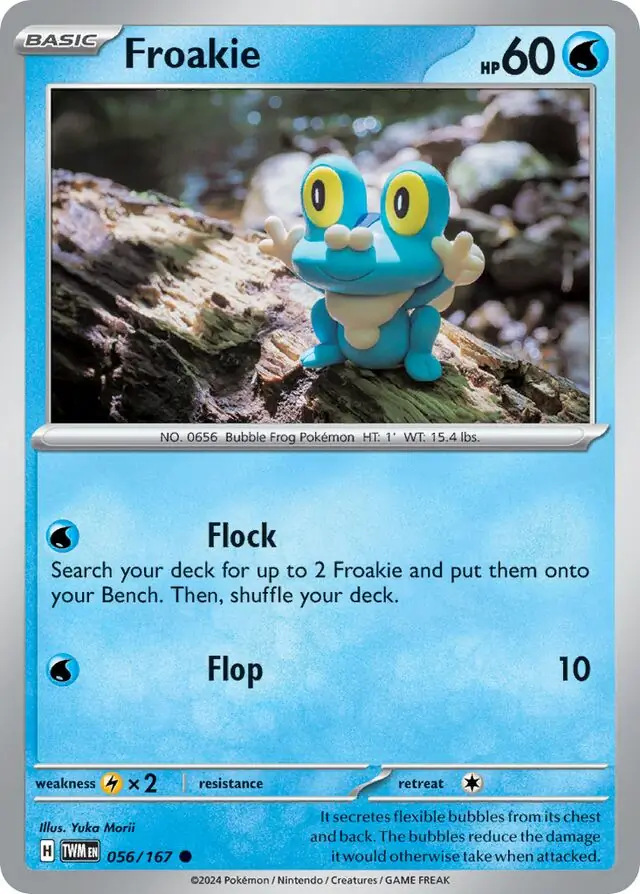 Froakie Pokemon card from Twilight Masquerade
