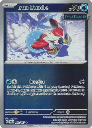 Iron Bundle Reverse Holo Pokemon card from Twilight Masquerade
