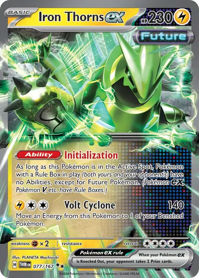 Iron Thorns ex Pokemon card from Twilight Masquerade