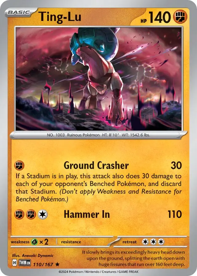 Ting-Lu Pokemon card from Twilight Masquerade