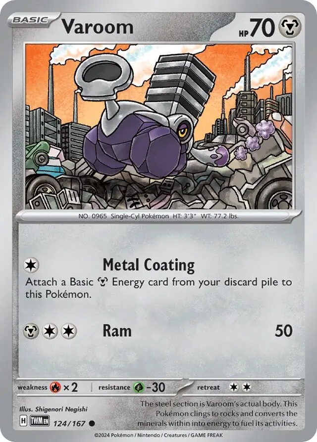 Varoom Pokemon card from Twilight Masquerade