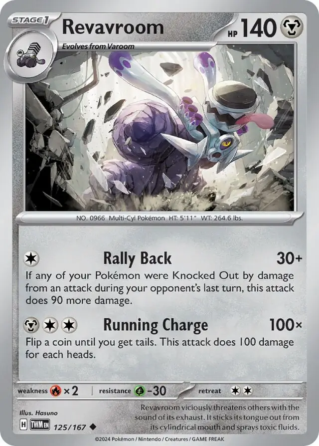 Revavroom Pokemon card from Twilight Masquerade