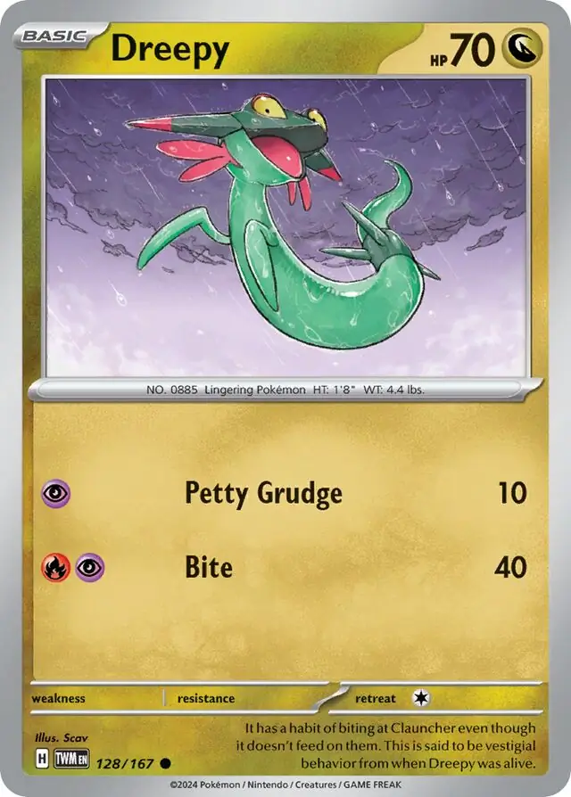 Dreepy Pokemon card from Twilight Masquerade