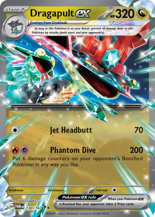 Dragapult ex Pokemon card from Twilight Masquerade