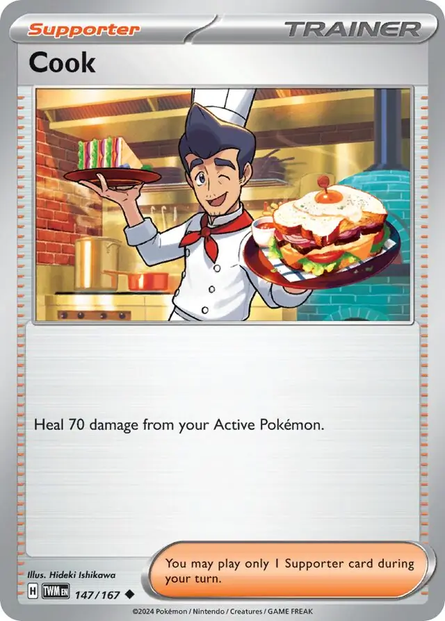 Cook Pokemon card from Twilight Masquerade