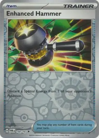 Enhanced Hammer Reverse Holo Pokemon card from Twilight Masquerade