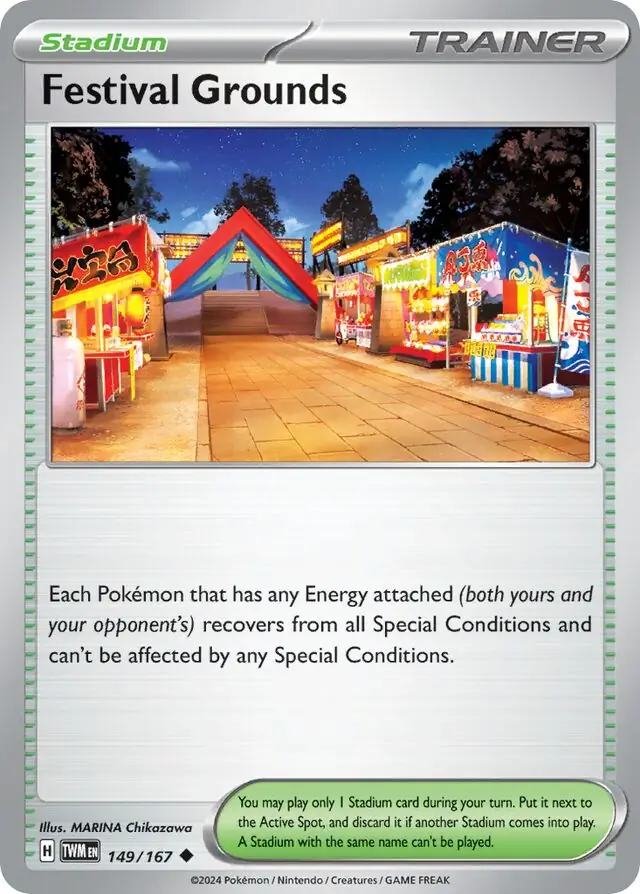Festival Grounds Pokemon card from Twilight Masquerade