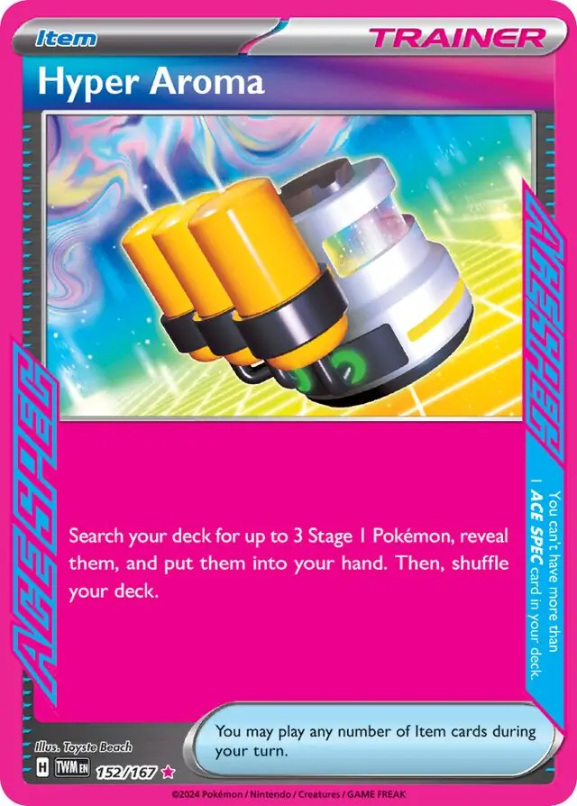 Hyper Aroma Pokemon card from Twilight Masquerade