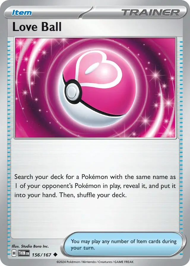 Love Ball Pokemon card from Twilight Masquerade