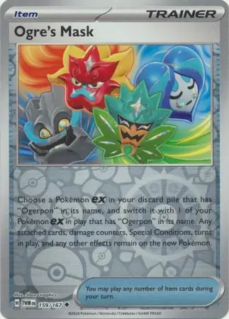 Ogre's Mask Reverse Holo Pokemon card from Twilight Masquerade