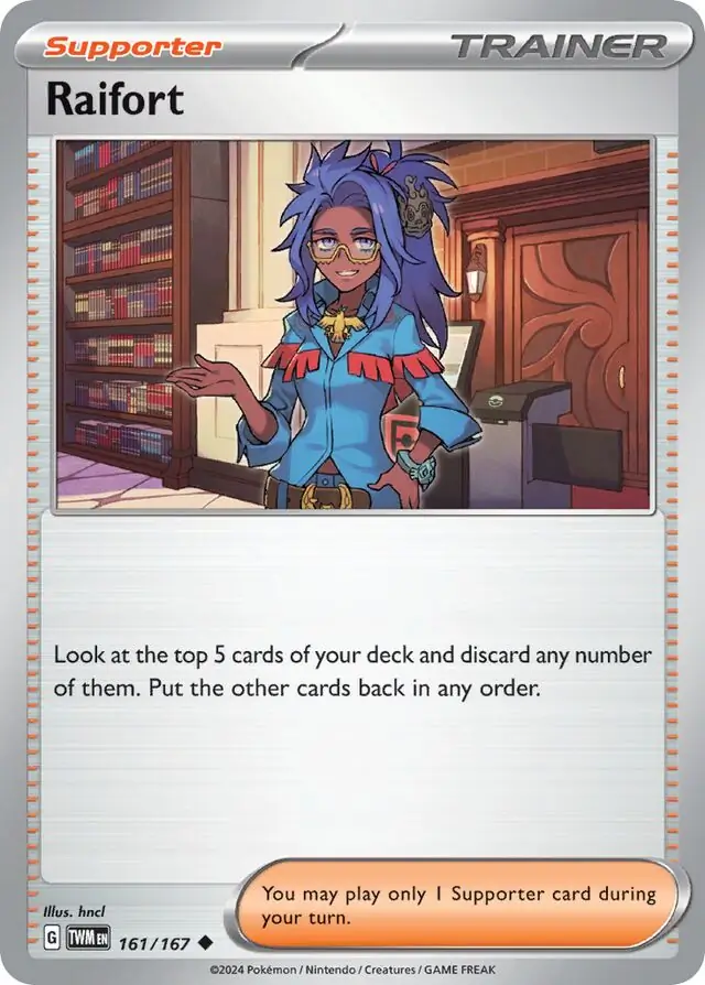 Raifort Pokemon card from Twilight Masquerade