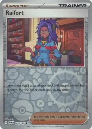 Raifort Reverse Holo Pokemon card from Twilight Masquerade