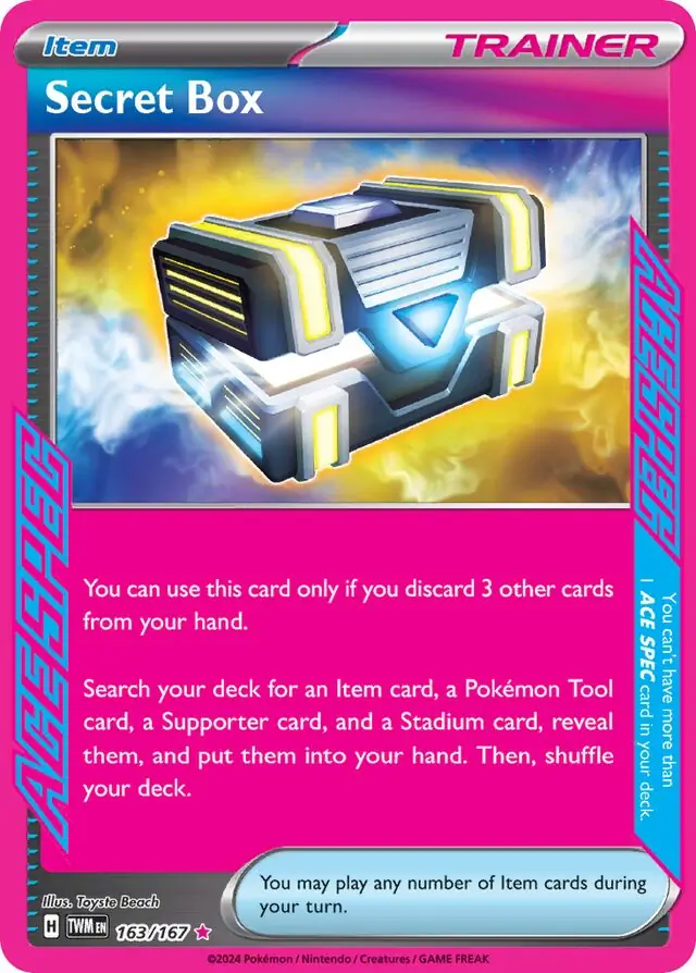 Secret Box Pokemon card from Twilight Masquerade