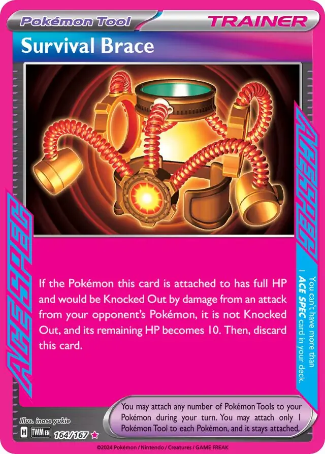 Survival Brace Pokemon card from Twilight Masquerade